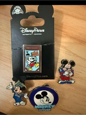 Disney Pin Trading Set of 4 Mickey Mouse Pins